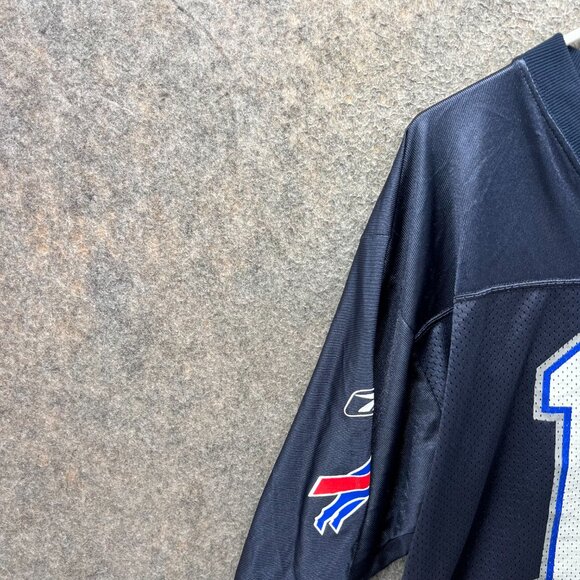 Buffalo Bills Drew Bledsoe Jersey Men Medium Navy #11 Mesh Reebok Vintage - Picture 6 of 10
